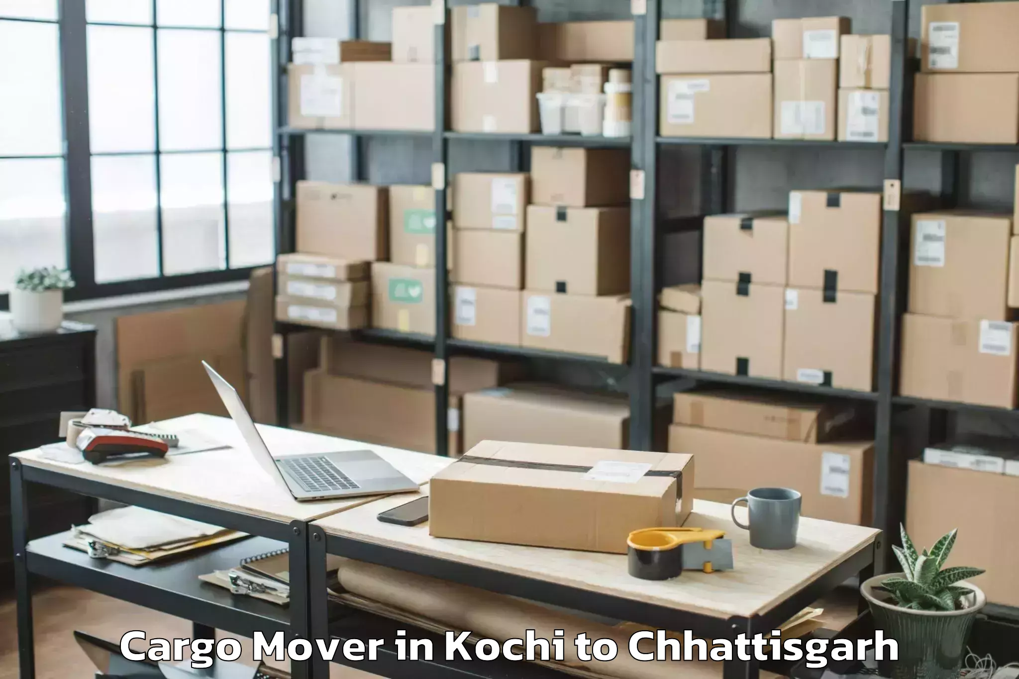 Trusted Kochi to Raigarh Chhattisgarh Cargo Mover